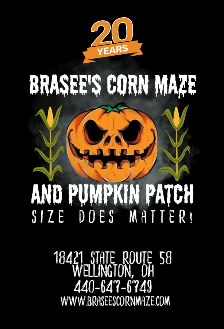Brasee's Corn Maze and Pumpkin Patch anniversary artwork