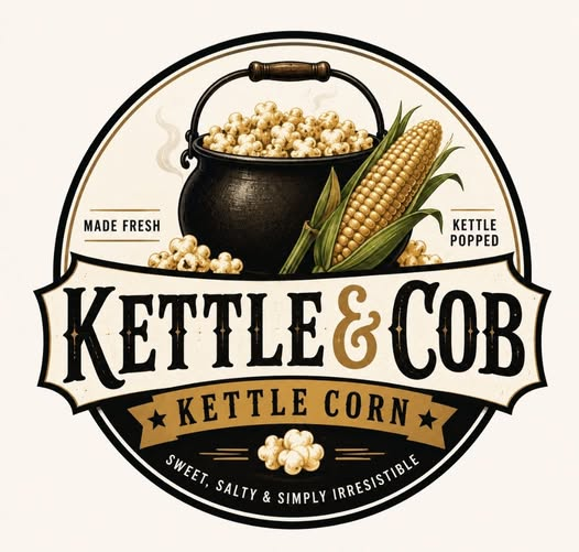 Kettle and Cob Kettle Corn logo